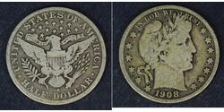 1\/2 Dollar 美利堅合眾國 (1776 - ) 銀 